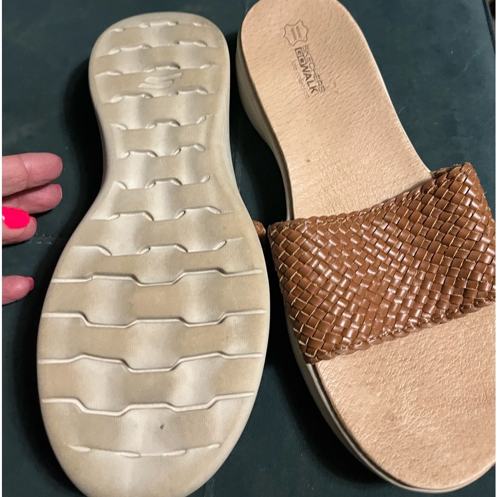 Sketchers sandals.